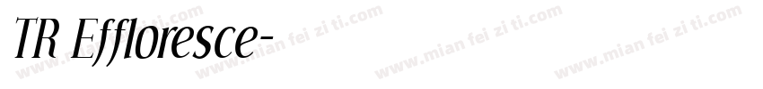 TR Effloresce字体转换